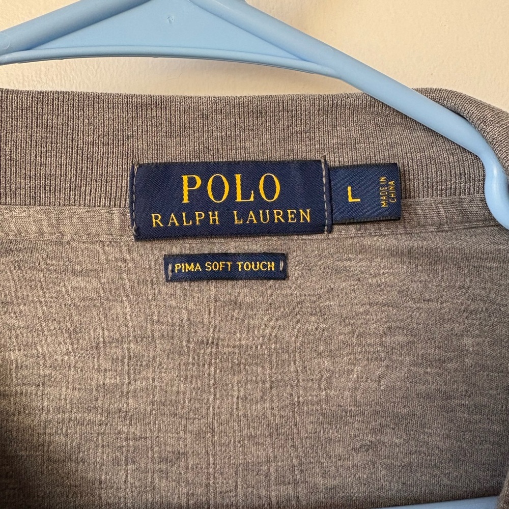 Ralph Lauren Classic Gray Polo Shirt for Men - Picture 3 of 3